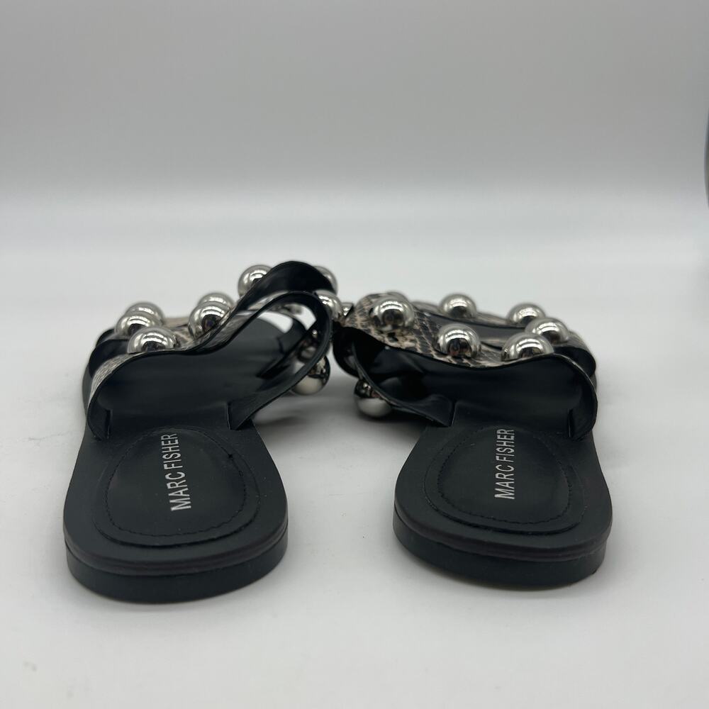 Marc Fisher Slide Sandal Size 7 M Bryte Snake - image 4
